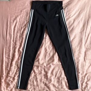 Adidas Black Leggings with White stripes
